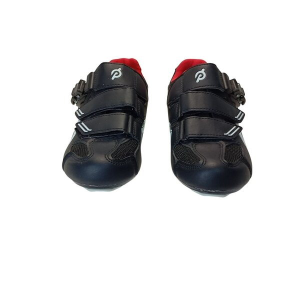 Peloton Cycling Shoes 38 EU Black & Red With Buckle Closure - Picture 1 of 10